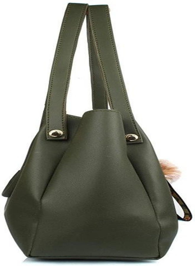 Vintage Women Green Hand-held Bag - Image 5